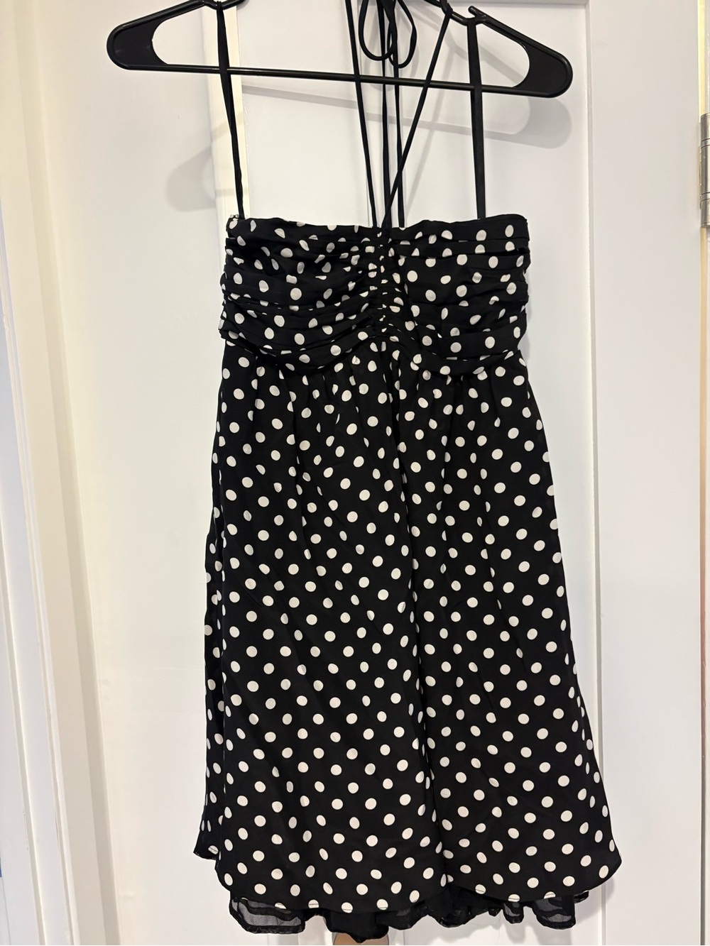 Alice + Olivia Black & White Polka Dot Dress